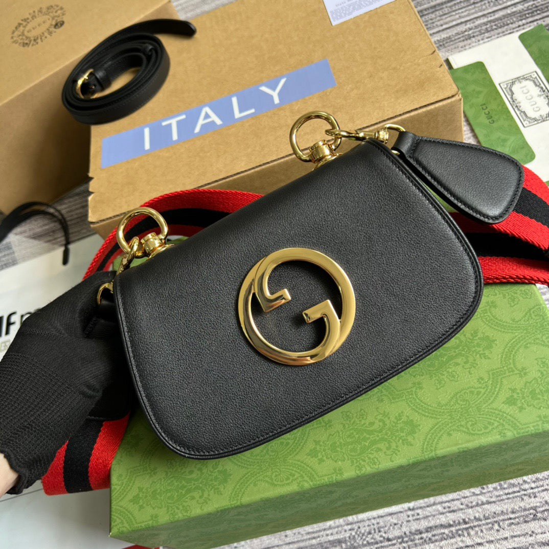 gg Blondie Mini Bag Black For Women, Women’s Bags 8.7in/22cm gg‎ ‎698643 UXXAG 1064