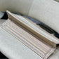 DI Medium Book Tote Bag Canvas Stripes Embroidery For Women 36cm/16.5in CD