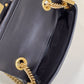 FI Baguette Chain Black  Bag For Woman 19cm/7.5in