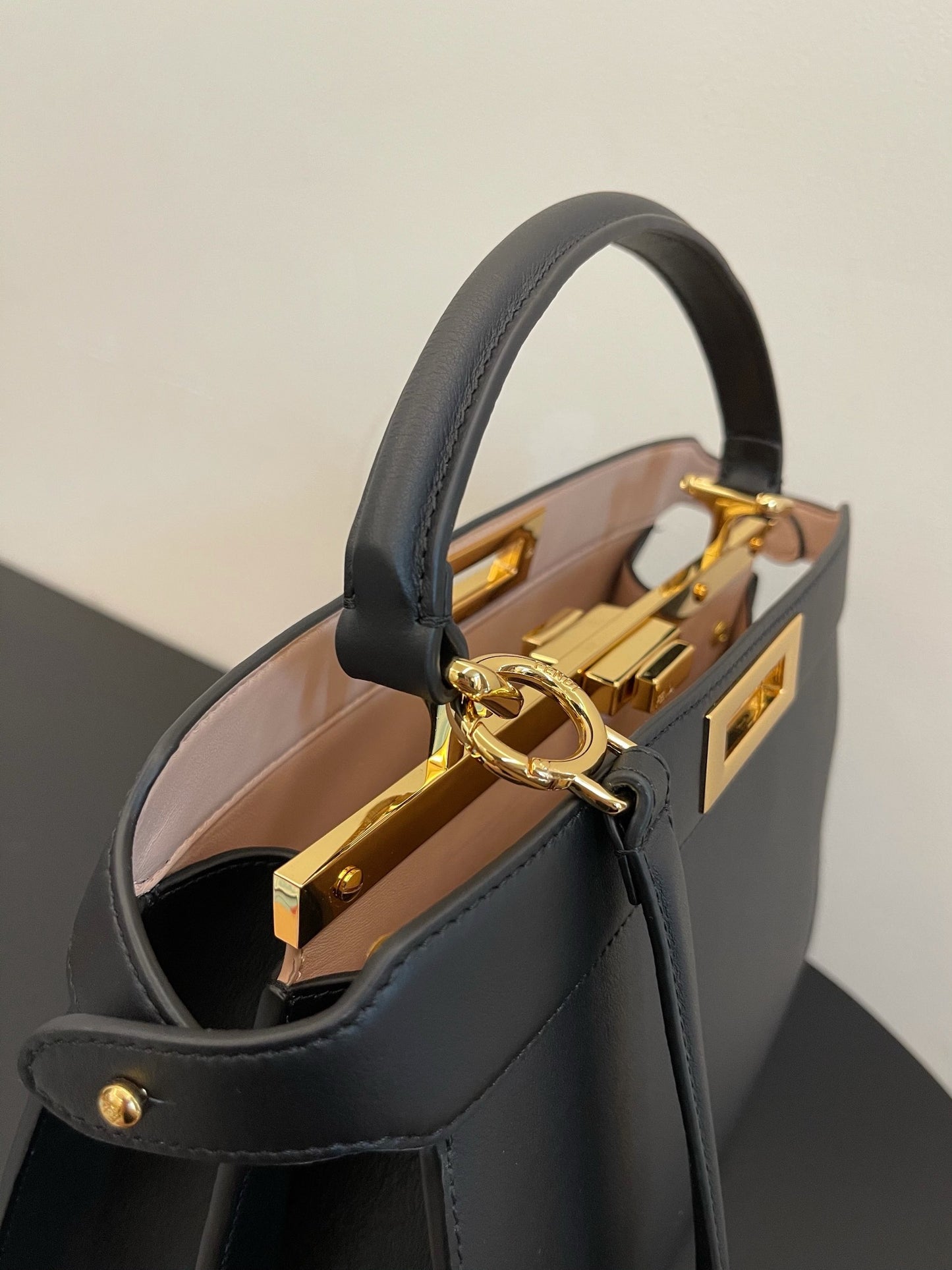 FI Peekaboo ISeeU Petite Black Small Bag For Woman 20cm/8in