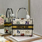 DI Small Book Tote white, For Women, Women’s Handbags 26.5cm/10.5in CD M1265ZRTY_M941