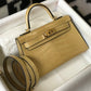 HM Kelly Brown For Women Gold Toned Hardware 7.8in/20cm
