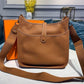HM Evelyne III 29 Bag Brown With Silver-Toned Hardware For Women, Shoulder And Crossbody Bags 11.4in/29cm H073599CC37