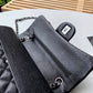 Chanel Classic Handbag Silver Hardware Black For Women, Women’s Bags, Shoulder And Crossbody Bags 10.2in/26cm A01112