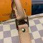 LV Keepall Bandouliere 55 Damier Azur Canvas For Women,  Travel Bags 21.7in/55cm LV N41429