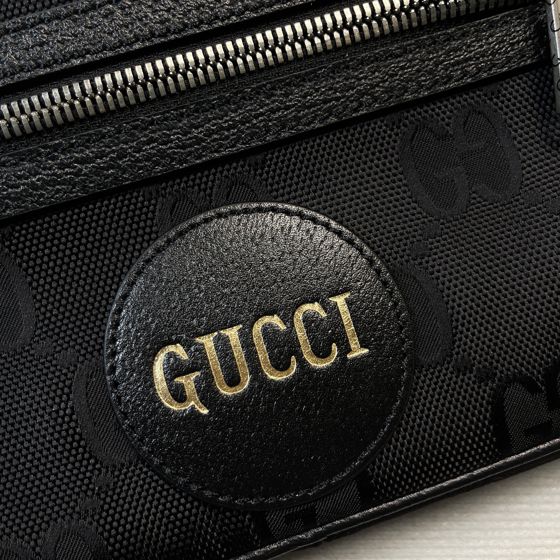 gg Off The Grid Belt Bag Black gg ECONYL® For Men  9.5in/24cm gg 631341 H9HBN 1000