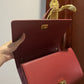 DG Large Devotion Bag In Quilted Nappa Burgundy For Women 10in/26cm DG 