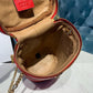 gg Ladies Hibiscus Red Quilted Chain Belt Bag For Women 8in/21cm gg