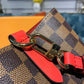 LV Neo Noe BB Bucket Bag 26cm Damier Ebene Canvas Spring/Summer Collection N40214, Cherry Berry