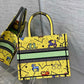 DI Small Book Tote Yellow, For Women, Women’s Handbags 26.5cm/10.5in CD M1265ZRTY_M930