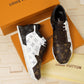 BL - LUV BLnogram Denim Brown And Gray Sneaker