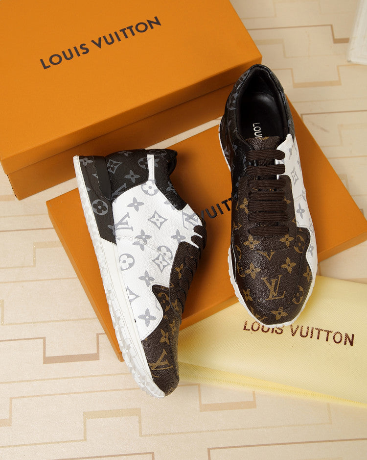 BL - LUV BLnogram Denim Brown And Gray Sneaker