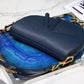 DI Saddle Shoulder Bag Blue For Women 7in/17cm CD