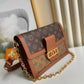 LV Dauphine MM Monogram And Monogram Reverse Canvas By Nicolas Ghesquière For The Cruise Collection,  Shoulder Bags 25cm LV M45958