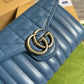 gg Marmont Super Mini Bag Blue For Women, Women’s Bags 6.2in/17cm gg 476433 DTD5F 4340