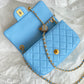 ChanelMini Flap Bag Blue For Women, Women’s Bags 7.9in/20cm