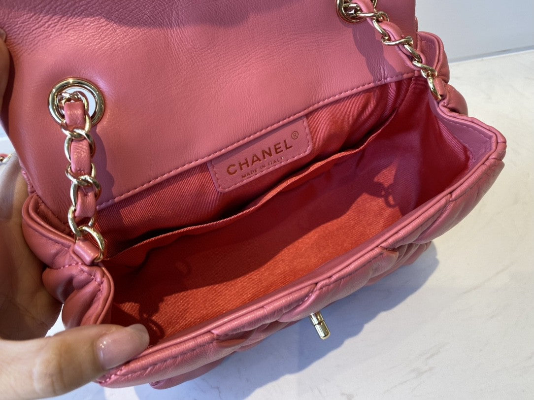 ChanelSmall Flap Bag Gold Hardware PiNike For Women, Women’s Handbags, Shoulder Bags 7.5in/19cm AS2232