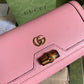 gg Diana Chain Wallet With Bamboo Pink For Women, Women’s Bags 7.4in/19cm gg