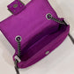 FI Baguette Chain Midi Purple FF Fabric Bag For Woman 14.5cm/6in 8BR793AHW5F1GEH