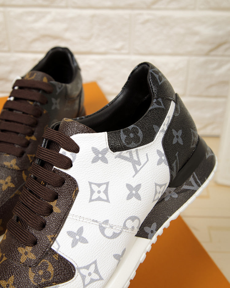 BL - LUV BLnogram Denim Brown And Gray Sneaker