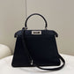 FI Peekaboo ISeeU Medium Black For Women, Women’s Handbags, Shoulder Bags 13.1in/33.5cm FF