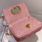DI Medium Caro Bag Pink, For Women, Women’s Handbags 25.5cm/10in CD