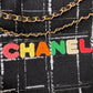 CHL 22 Handbag Gold Hardware Black For Women, Women’s Handbags, Shoulder Bags 14.2in/36cm AS3262