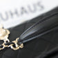 ChanelMini Flapbag With Top Handle Black For Women 7.8in/20cm