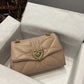 DG Large Devotion Shoulder Bag In Quilted Nappa Beige For Women 11.4in/29cm DG