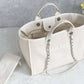 ChanelSmall Shopping Bag Silver Hardware Cream For Women, Women’s Handbags, Shoulder Bags 15.2in/39cm AS3257