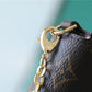 LV Pochette Felicie Monogram Canvas Fuchsia Pink For Women,  Shoulder And Crossbody Bags 21cm/8.3in LV M61276