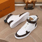 BL - LUV Rivoli High White Brown Sneaker