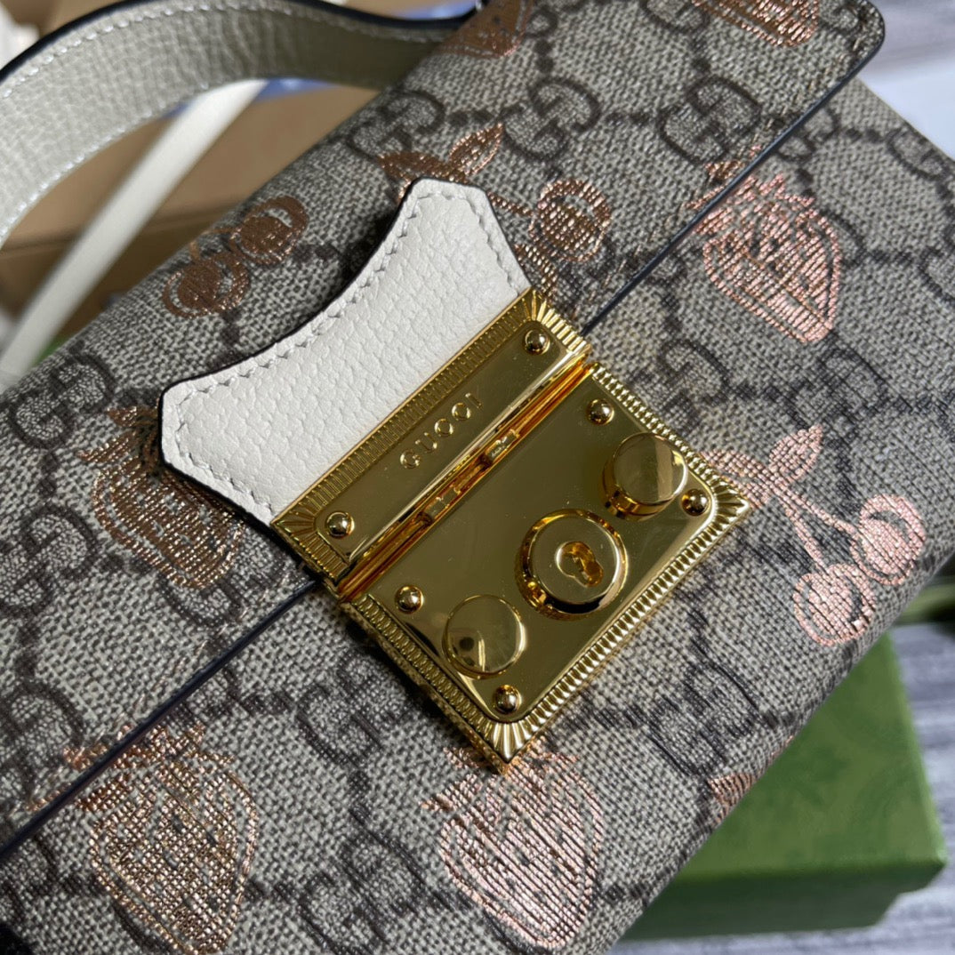 gg Padlock Mini Bag Beige For Women, Women’s Bags 7in/18cm gg