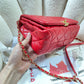 ChanelLarge Flap Bag Gold Hardware Red For Women, Women’s Handbags, Shoulder Bags 9.1in/23cm AS3367
