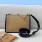 FI Medium Kan U Black and Brown Bag For Woman 25cm/10in