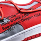 BL - OW x Dunk Silver Red