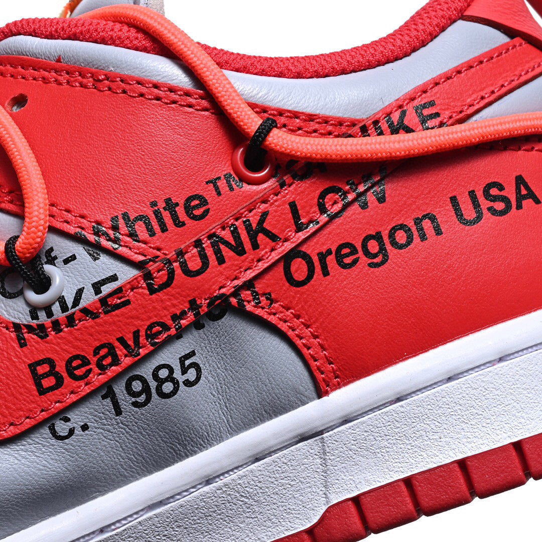 BL - OW x Dunk Silver Red