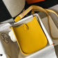 HM Evelyne 16 Amazone Bag Yellow With Silver-Toned Hardware For Women, Shoulder And Crossbody Bags 6.3in/16cm