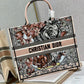 DI Large Book Tote Multicolor, For Women, Women’s Handbags 16.5in/42cm CD M1286ZFOR_M884