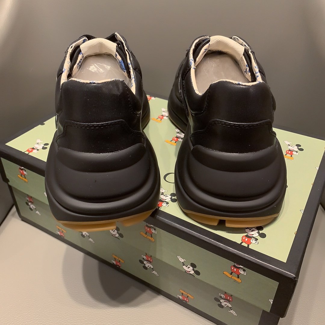 BL-GCI  RHYTON VINTAGE TRAINER NY BLACK SNEAKER 139