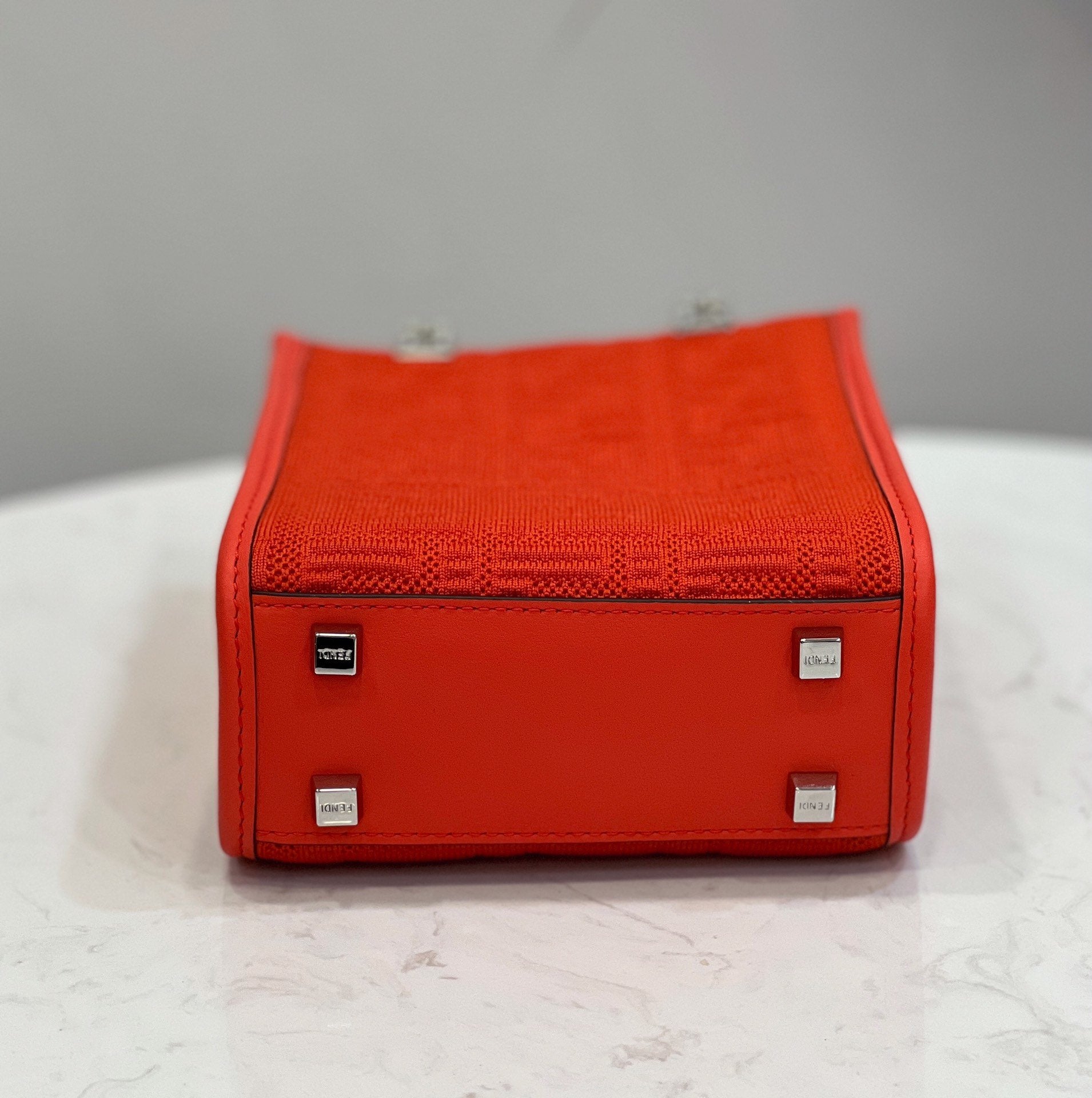 FI Mini Sunshine Shopper Red For Women, Women’s Handbags, Shoulder And CrossBody Bags 7.1in/18cm FF 8BS051