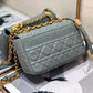 DI Small Caro Bag, Grey, For Women Women’s Handbags, Shoulder Bags, Crossbody Bags, 20cm CD M9241UWHC_M41G
