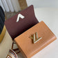 LV Twist MM Monogram Blossoms Honey Gold For Women, WoHandbag, Shoulder And Crossbody Bags 9.1in/23cm LV M57506