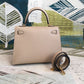 HM Kelly Light Gray For Women Gold Toned Hardware 10in/25cm