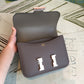 HM Constance Grey For Women Silver Toned Hardware 7.4in/19cm