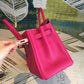 HM Birkin Pink For Women Silver Toned Hardware 11.8in/30cm