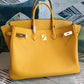 HM Birkin Yellow For Women Gold Toned Hardware 11.8in/30cm