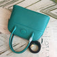 HM Bolide Bag Blue For Women Silver Toned Hardware 12.6in/32cm