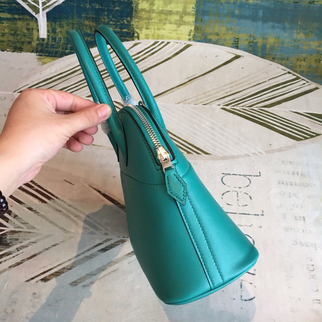 HM Bolide Bag Blue For Women Silver Toned Hardware 12.6in/32cm