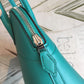 HM Bolide Bag Blue For Women Silver Toned Hardware 12.6in/32cm